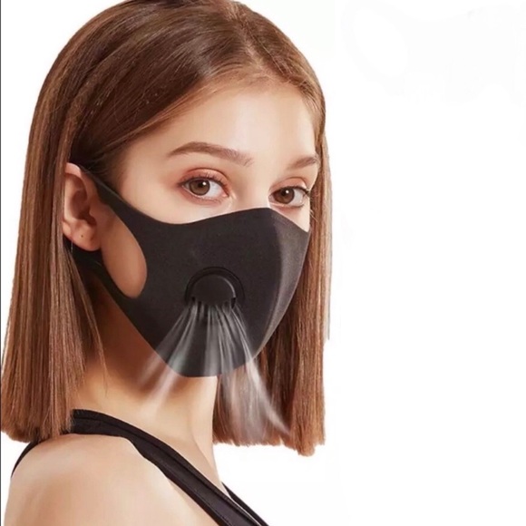 Accessories - Fashionable Cloth Mask With Breathing Valve Filter
